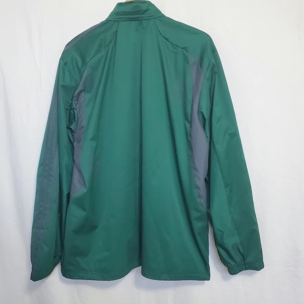 Adidas All Weather Jacket Stow Away Hood Green Mens XL